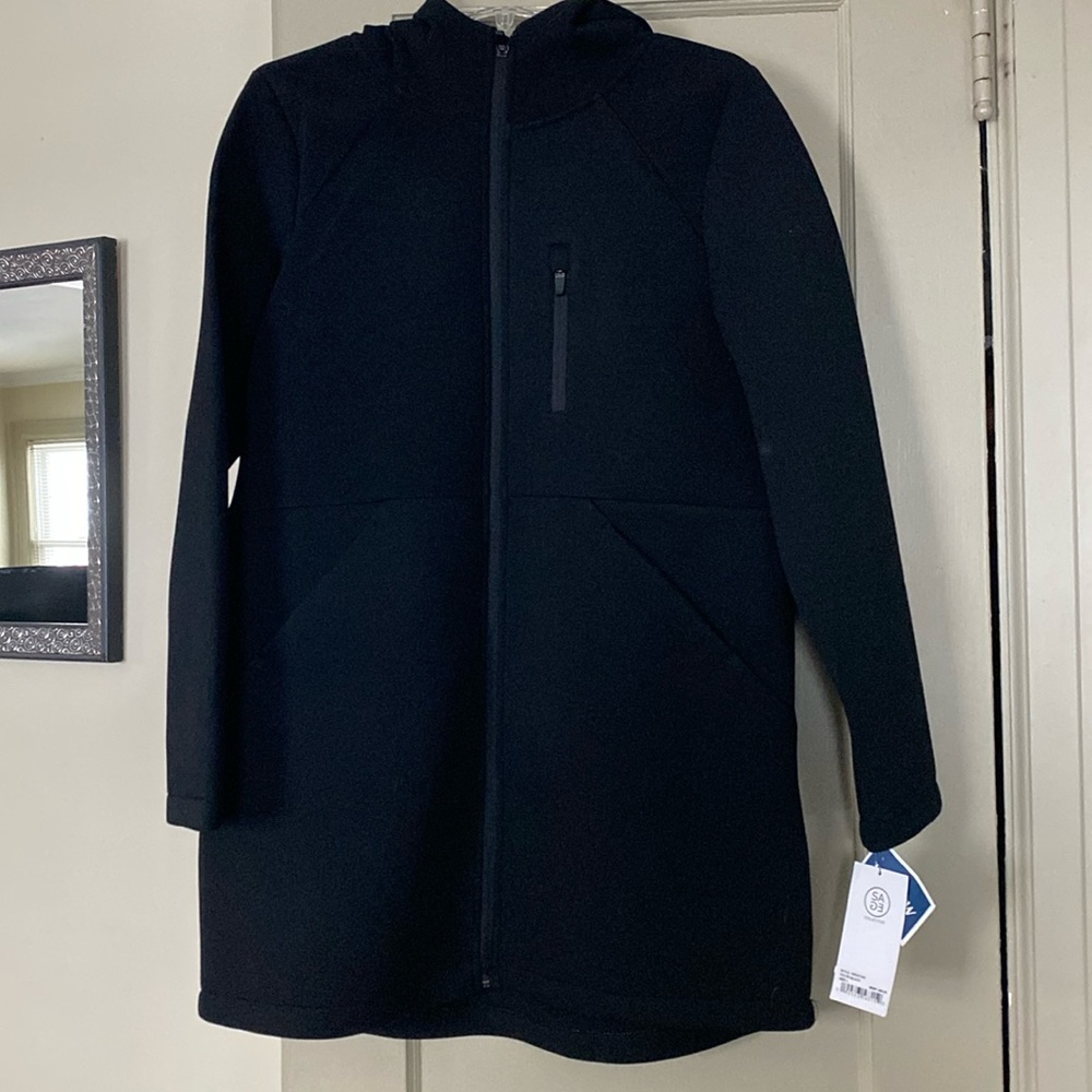 SAGE collective long black jacket Large
